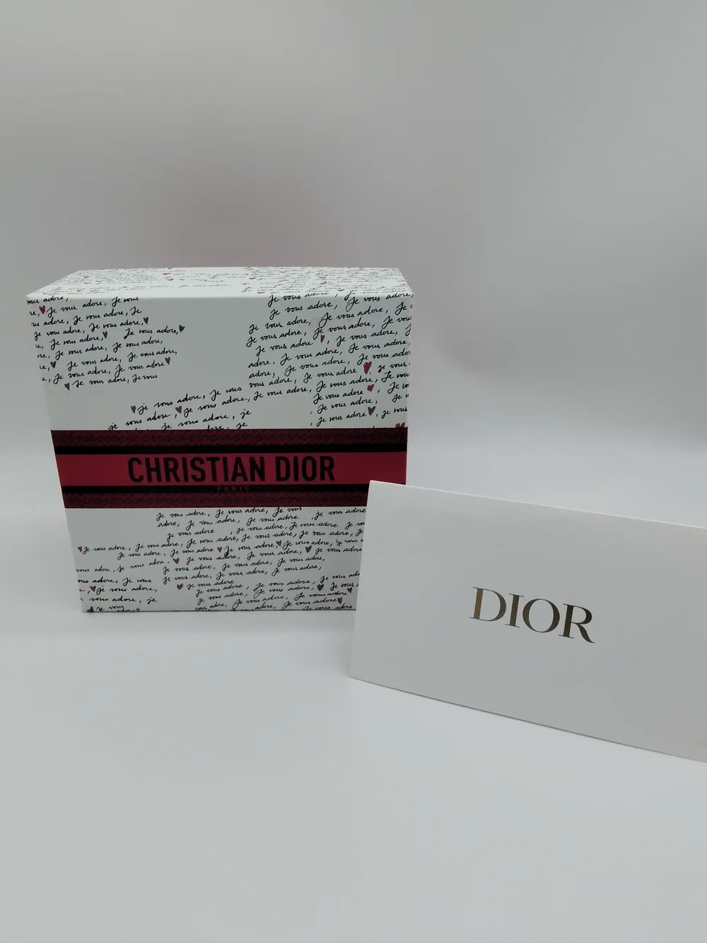 DIOR Je Vous Adore Valentine Gift Box Pink Packaging Card Set Limited Edition